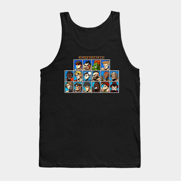 Street Fighter Player Select Tank Top by LoganN